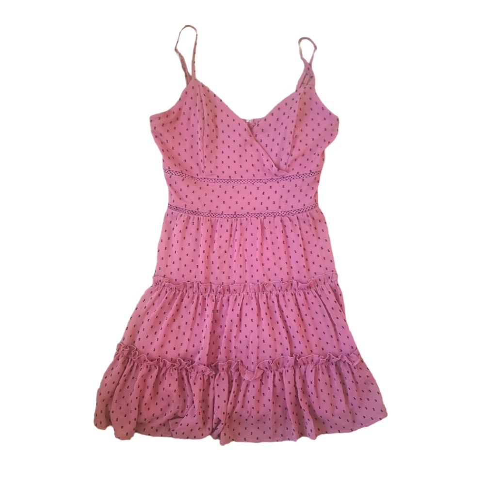 Trixx clothing company spaghetti strap pink and black sun SOLD!!!